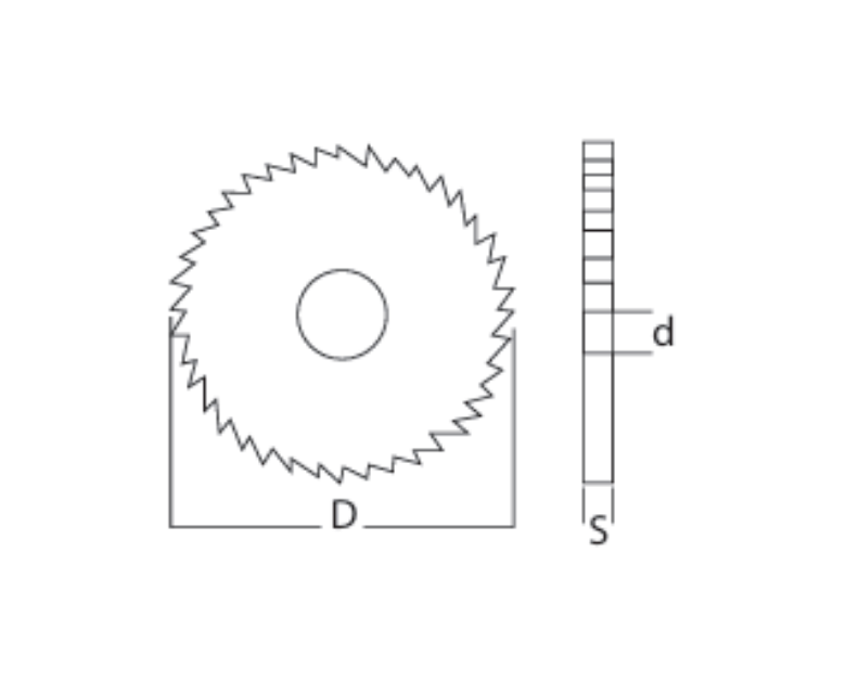 80x1,0mm Karbür Daire Testere teknik özellik görseli